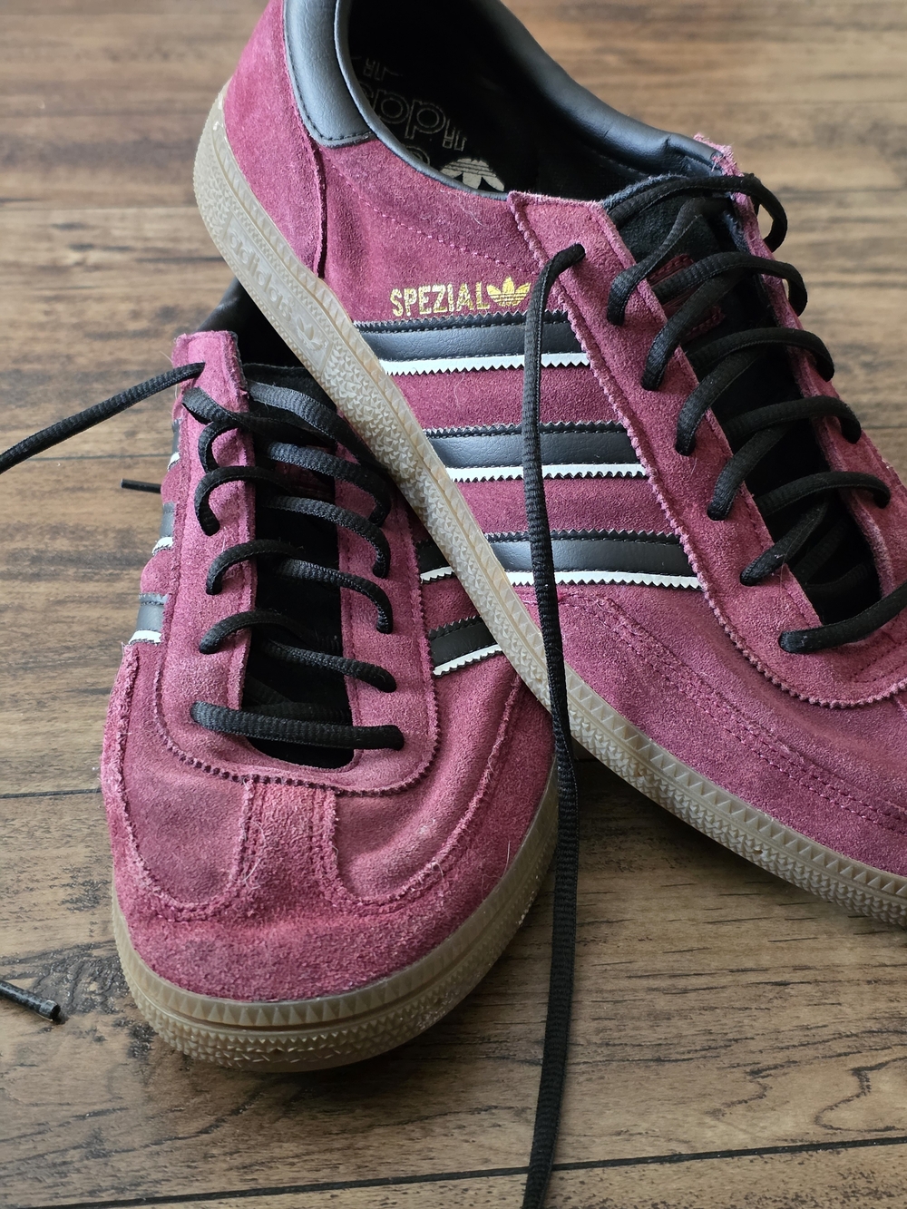 Adidas Handball Spezial Men's Maroon/Core Black/Crystal White - IG6184 Size 12